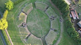 Caerleon Amphitheatre  Barracks  4K Drone Footage [upl. by Aleen]