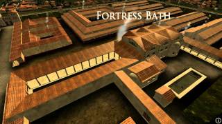 Animation of ancient Roman Fort in Caerleon Wales [upl. by Yleek]