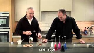 How to make a frappé coffee using an aerolatte milk frother [upl. by Oicnerolf886]