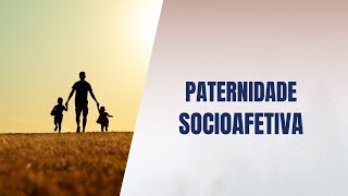 Paternidade socioafetiva [upl. by Ridan720]