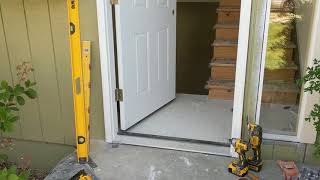 Jeld Wen Front Door Installation  Really crappy products and craftsmanship PART 1 [upl. by Akienahs153]