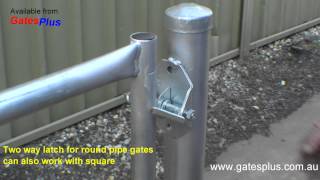 Gate Latch 2 way for round pipe and square [upl. by Constance174]