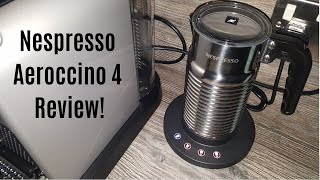 Nespresso Aeroccino 4 Milk Frother Review  Worth upgrading from the Aeroccino 3 [upl. by Swinton]