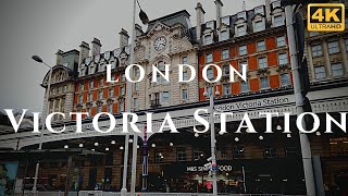 London Victoria Station Walk Through England 4K [upl. by Lyret296]