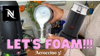 How To Foam Milk With Aeroccino 3 Make Coffee With Foam Tips amp Tricks  Easy Foamed Latte Recipe [upl. by Nyrmac]