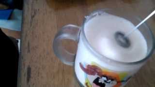 Aerolatte Review Frothing Cold Milk In Under 1 Minute [upl. by Einahc]